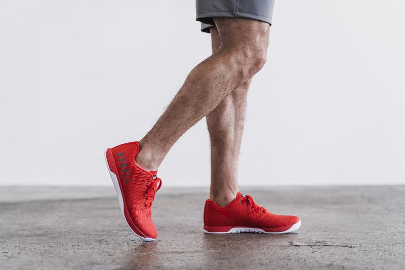 Nobull Red Alert Men's Trainers Red | USA E1269B
